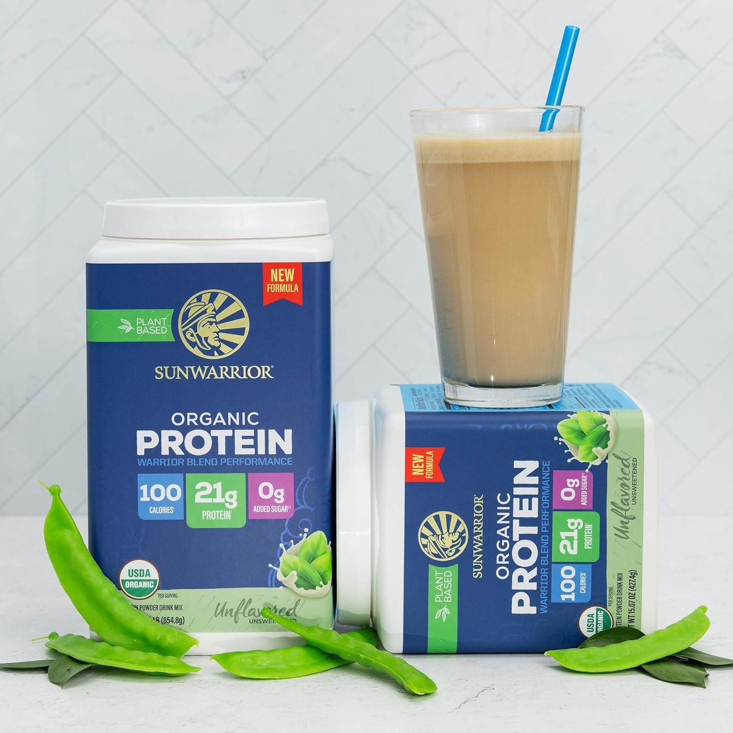 Organic Unflavored Warrior Blend Performance Protein, 15.07 OZ