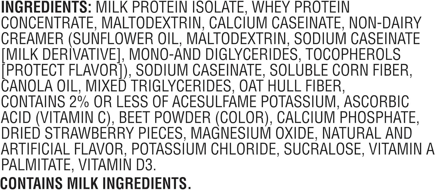 Muscle Milk Genuine Protein Powder Strawberries N Creme 1.93 lbs 13 Servings