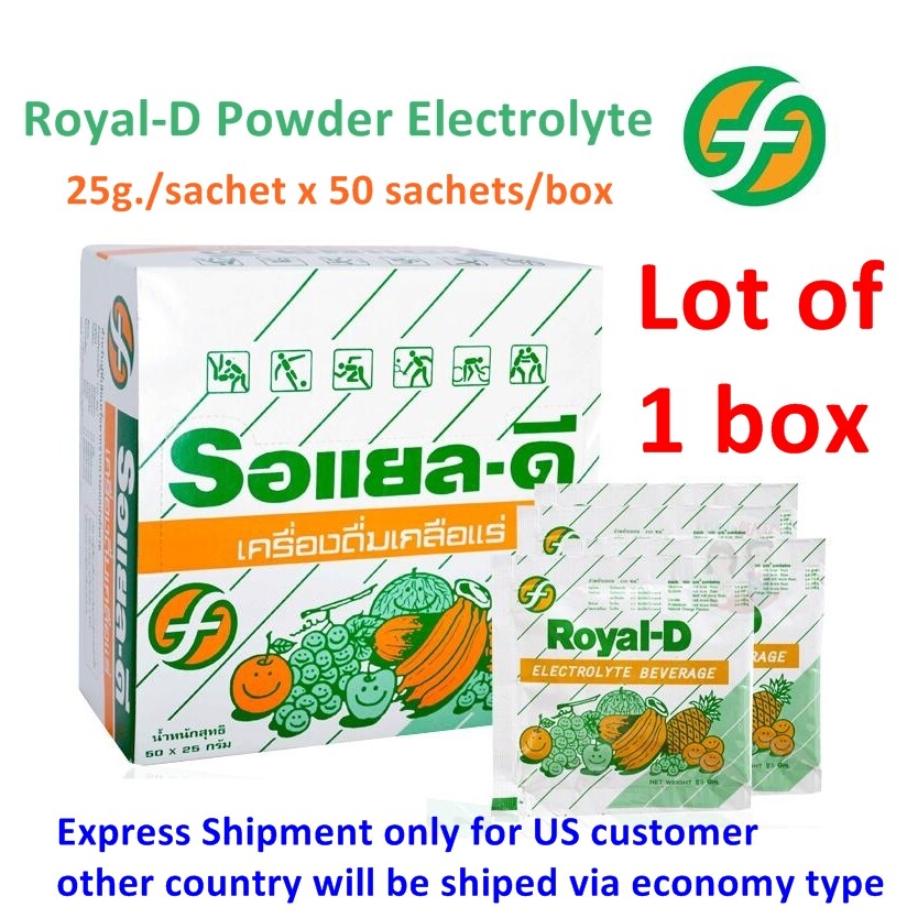 Electrolyte Royal-D Powder Drink Sport Dehydrate Supplement Power Boost 25g x 10