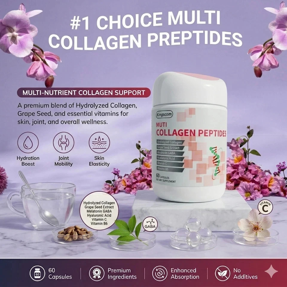 Collagen Peptides Powder for Women Hydrolyzed Collagen Protein Types I&III 10 oz