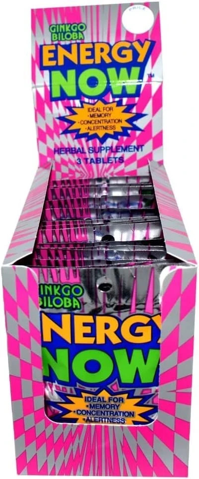 Energy Now Ginkgo Biloba Supplements 24 Packs 3 Pills In Each Pack