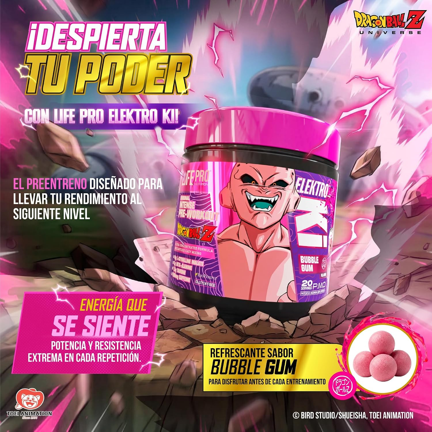 Life Pro Elektro Ki Dragon Ball Z Limited Edition 400G – Potente Preentreno Insp