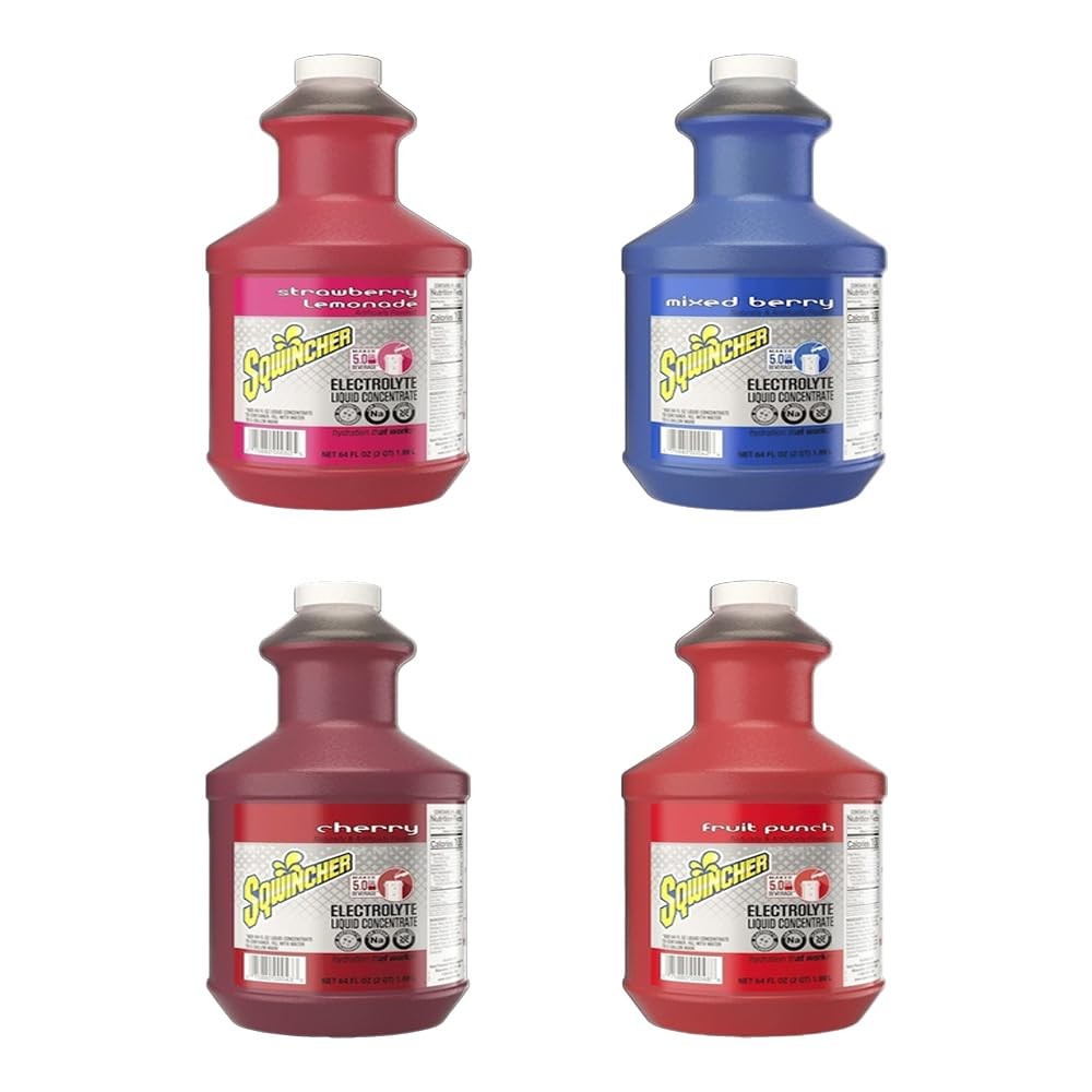 Qwik-Stik 64 oz Liquid Electrolyte Concentrate, Berry & Fruit Fusion Blend