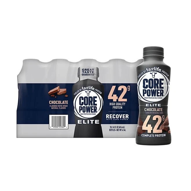 Fairlife Core Power Elite 42g Protein Shake, Chocolate (14 fl. oz., 10 pk.)