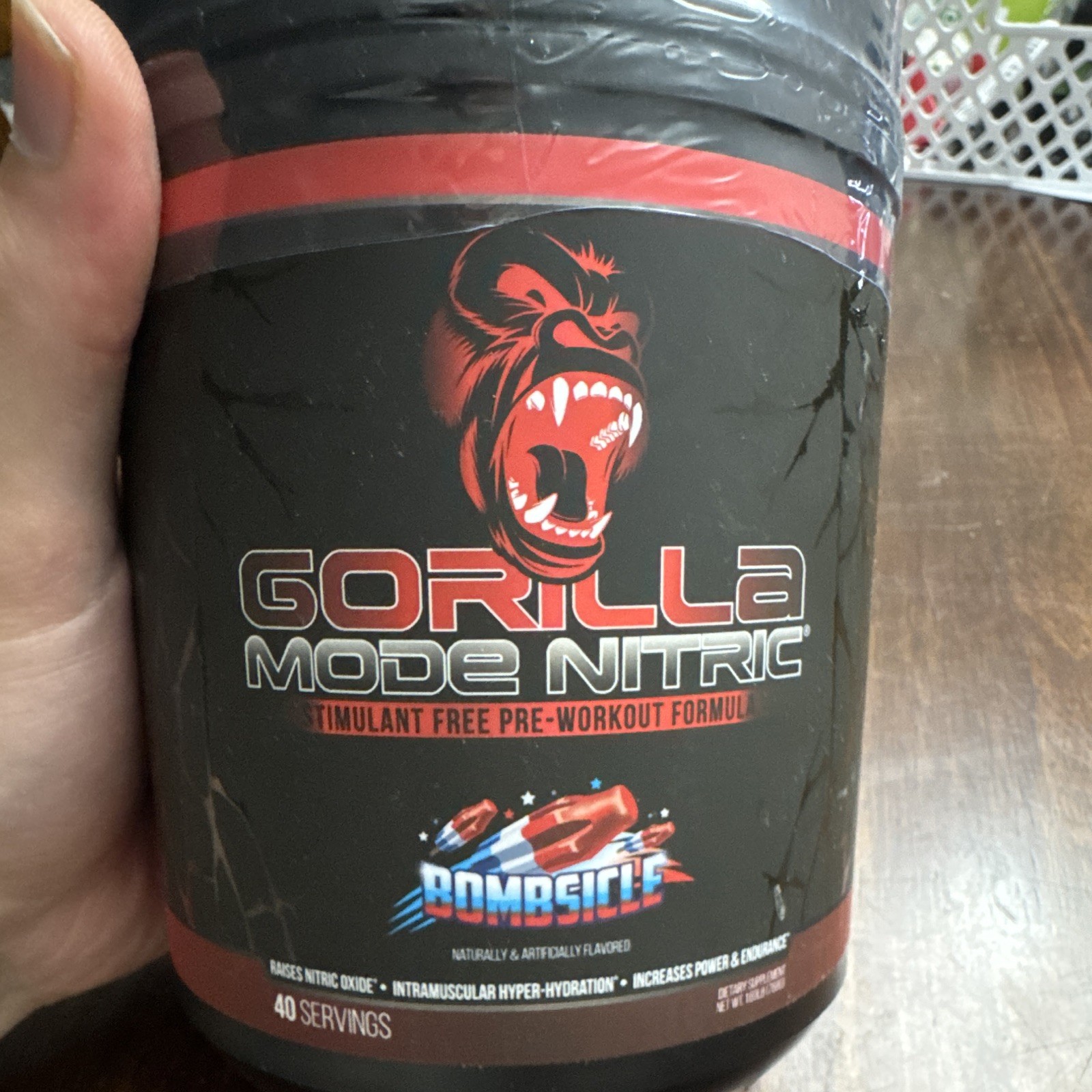 Gorilla Mind Gorilla Mode Nitric Stimulant-Free Bombsicle 40 Servings