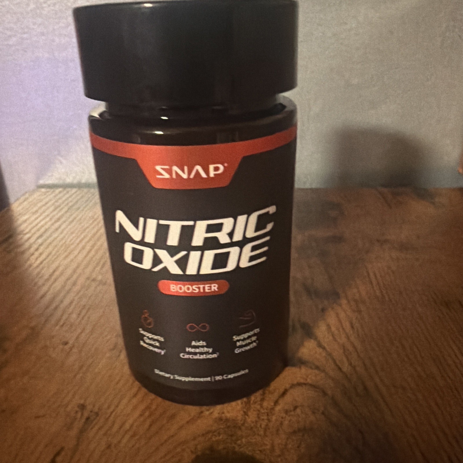 SNAP Nitric Oxide Booster L-Arginine Clean Label Certified 90 Caps 45 Servings