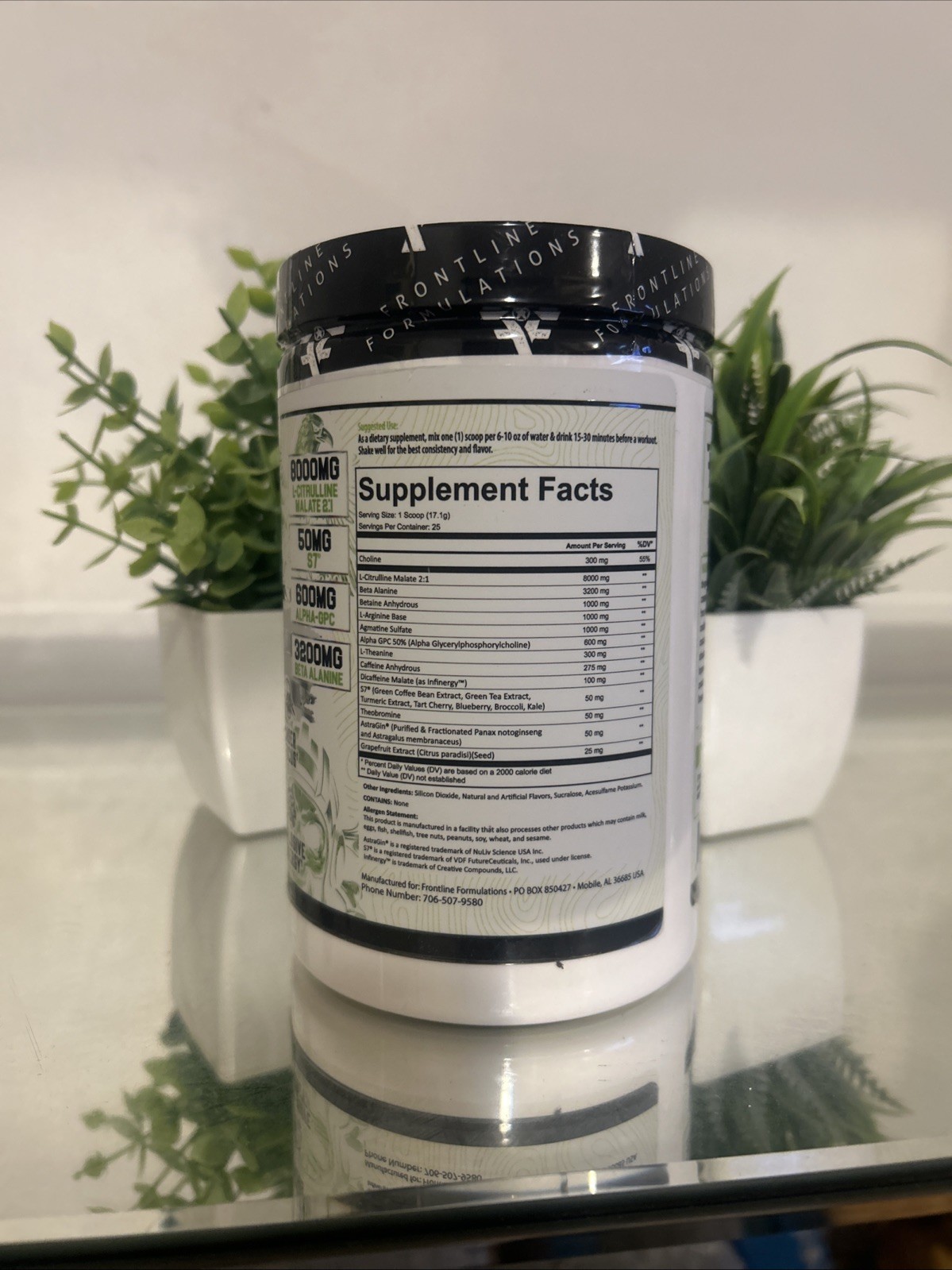 FRONTLINE FORMULATIONS Gauntlet Pre-Workout Powder, Explosive Workouts,