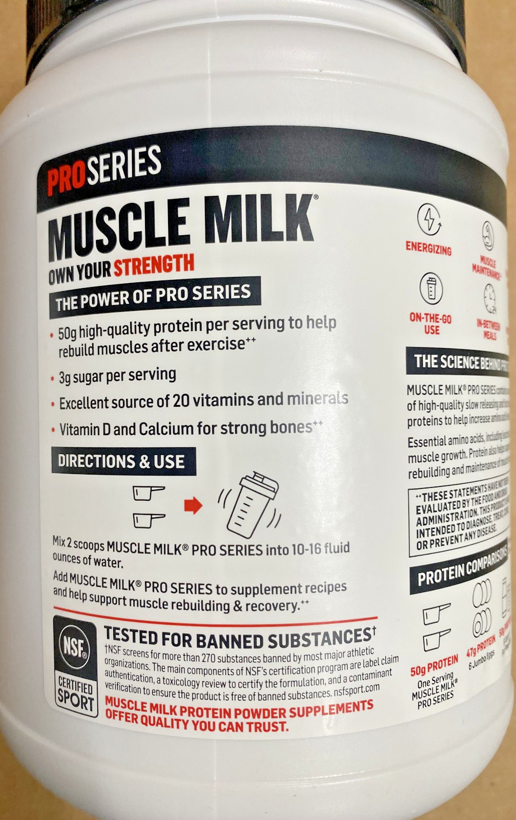 2X Muscle Milk Pro Series Protein Powder-Knockout Chocolate, 2 Pound BB:7/27