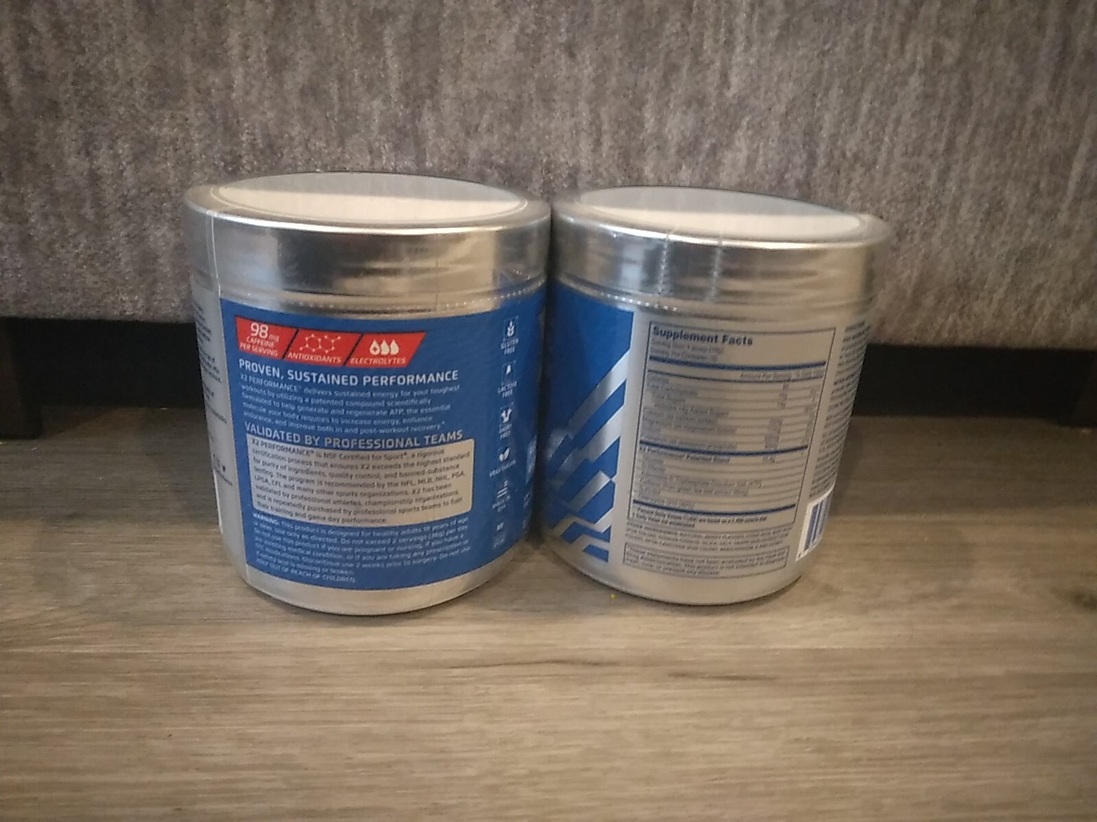 X2 Performance FRUIT PUNCH Clean Pre Workout Intra Powder Men Women Lot Of 2