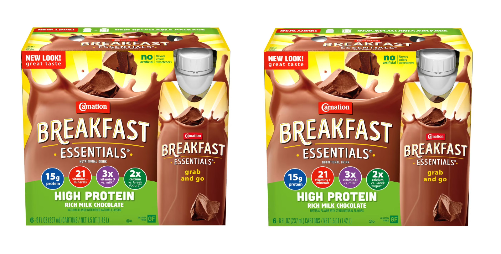 Carnation Breakfast Essentials High Protein Nutritional Milk Chocolate pack of 2