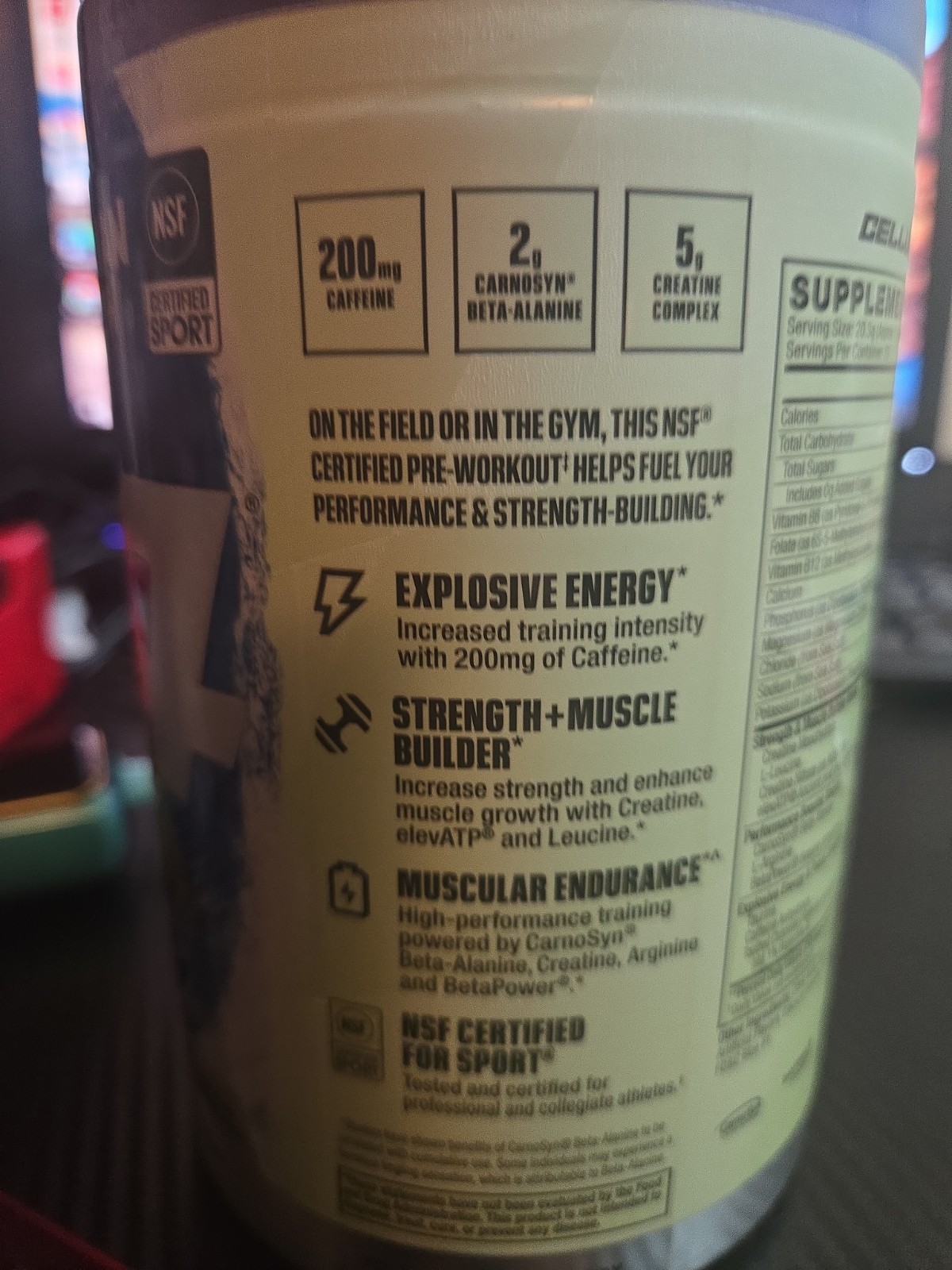 C4 Sport Strength Hawaiian Punch Berry Blue Typhoon Pre-Workout 20 Servings 406g