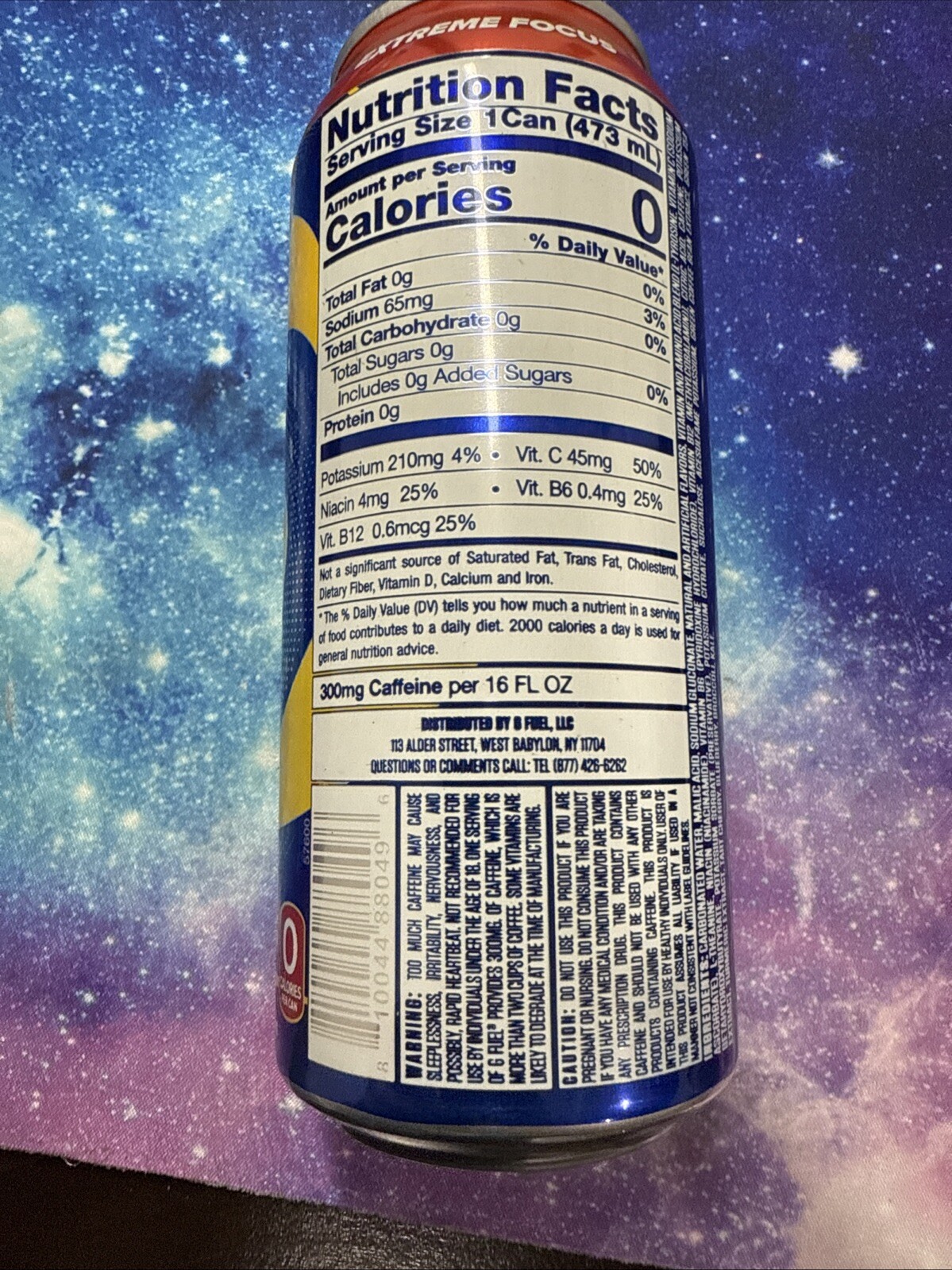 G Fuel Energy Sonic Peach Rings Can New/Unopened