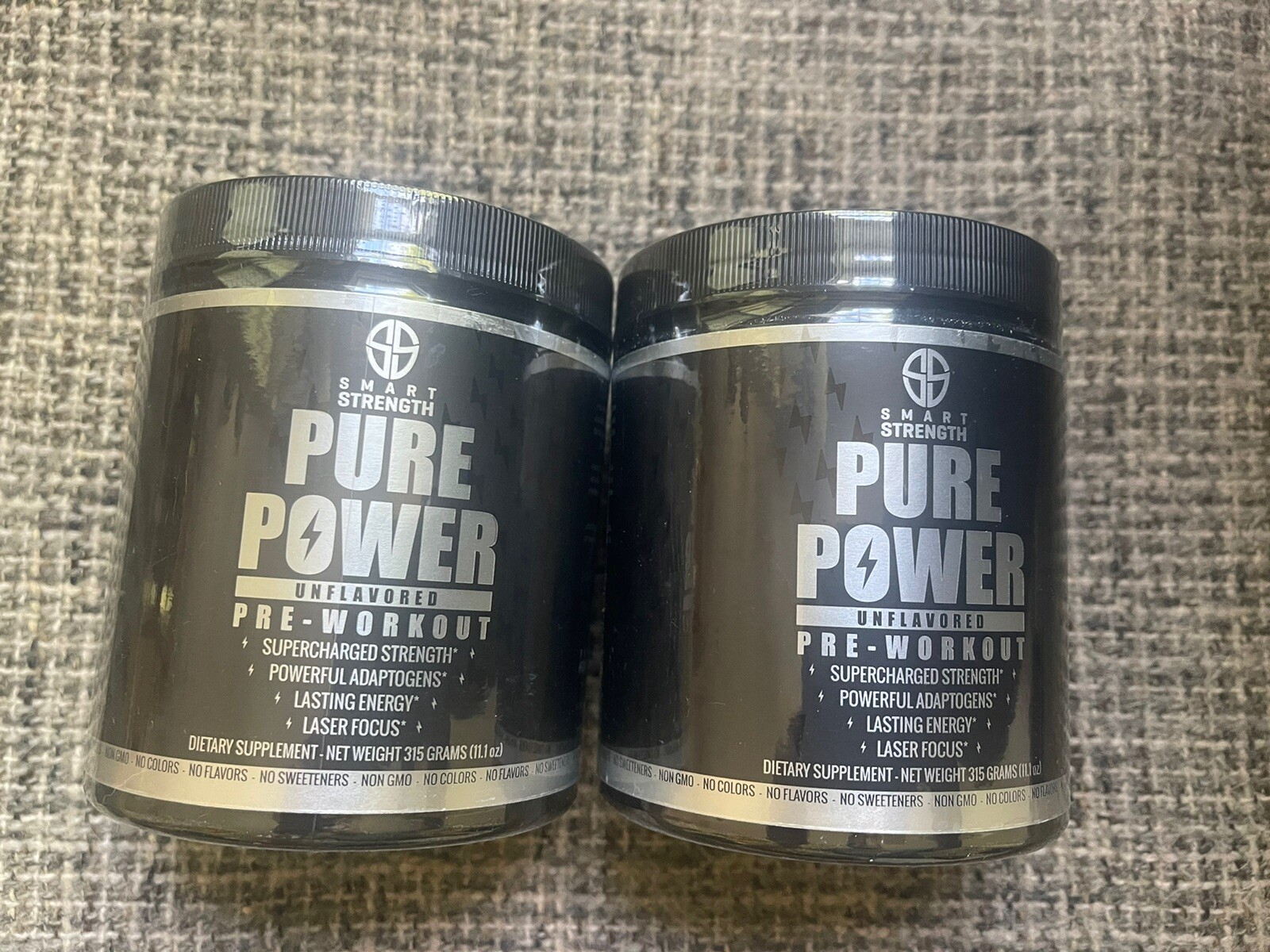 PURE POWER NATURAL PRE-WORKOUT Supplement: Unflavored 315g – 11.1 oz
