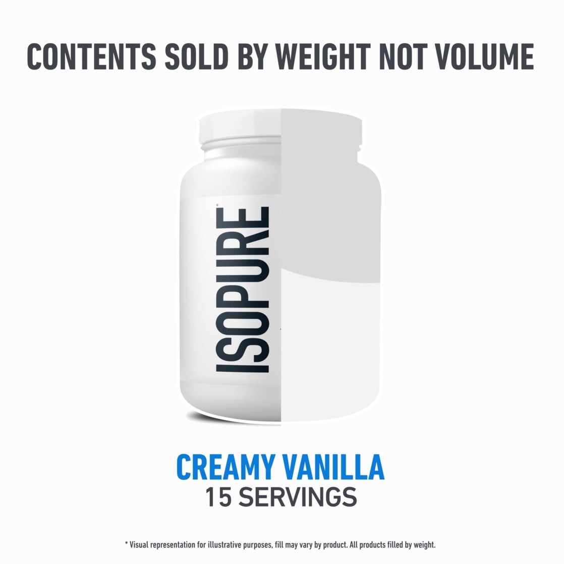 Isopure Zero Carb 100% Whey Protein Isolate Vanilla 15 Servings 25g Protein