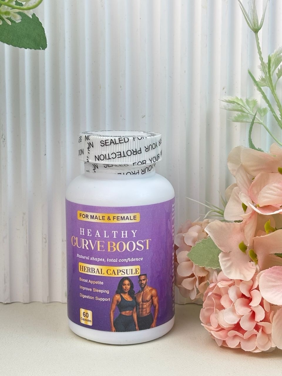 CurveBoost Body Enhancement Kit Syrup, Capsules, Protein Natural Curves Formula