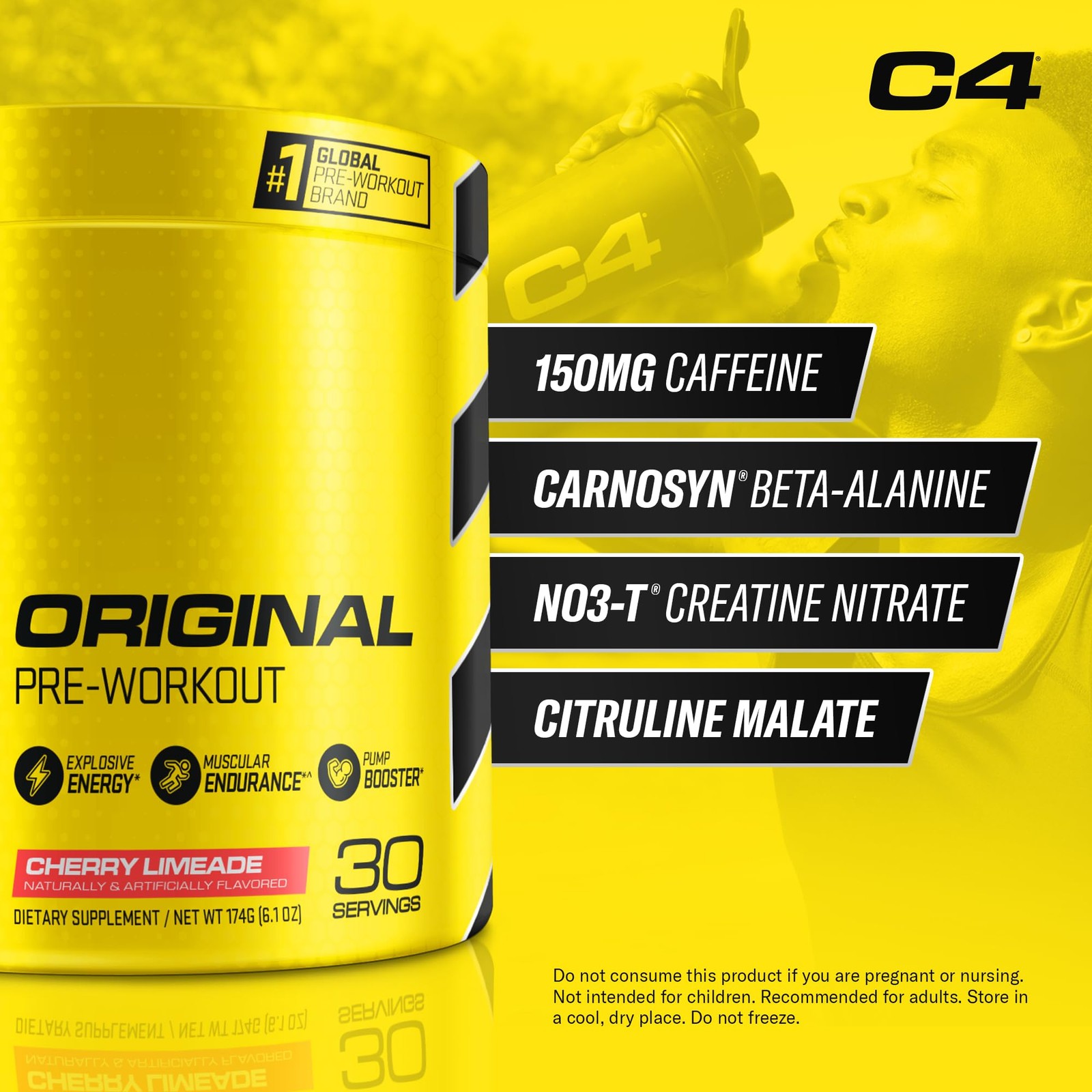 Cellucor Original Pre Workout Powder Cherry Limeade | Vitamin C for Immune Su…