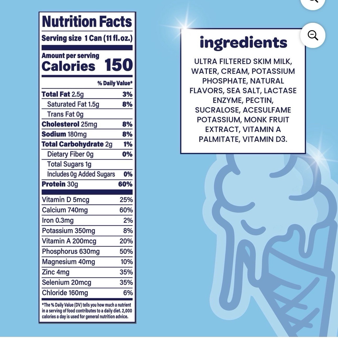 nurri Ultra-Filtered Vanilla Milk Shake 30g Protein Lactose-Free 12pk 11oz