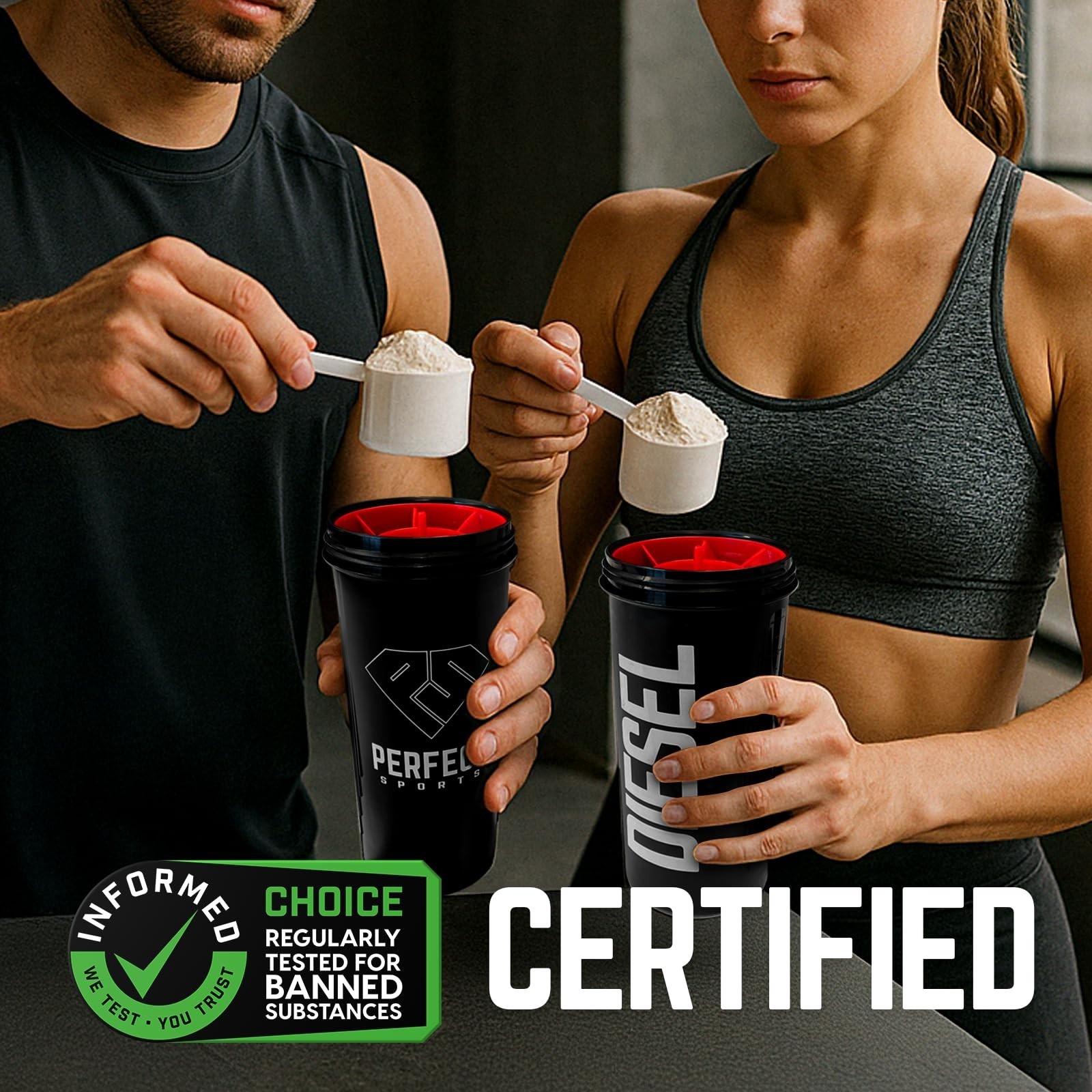 PERFECT SPORTS Diesel 100% Zealand Whey Protein Isolate Stevia Sweetened, No
