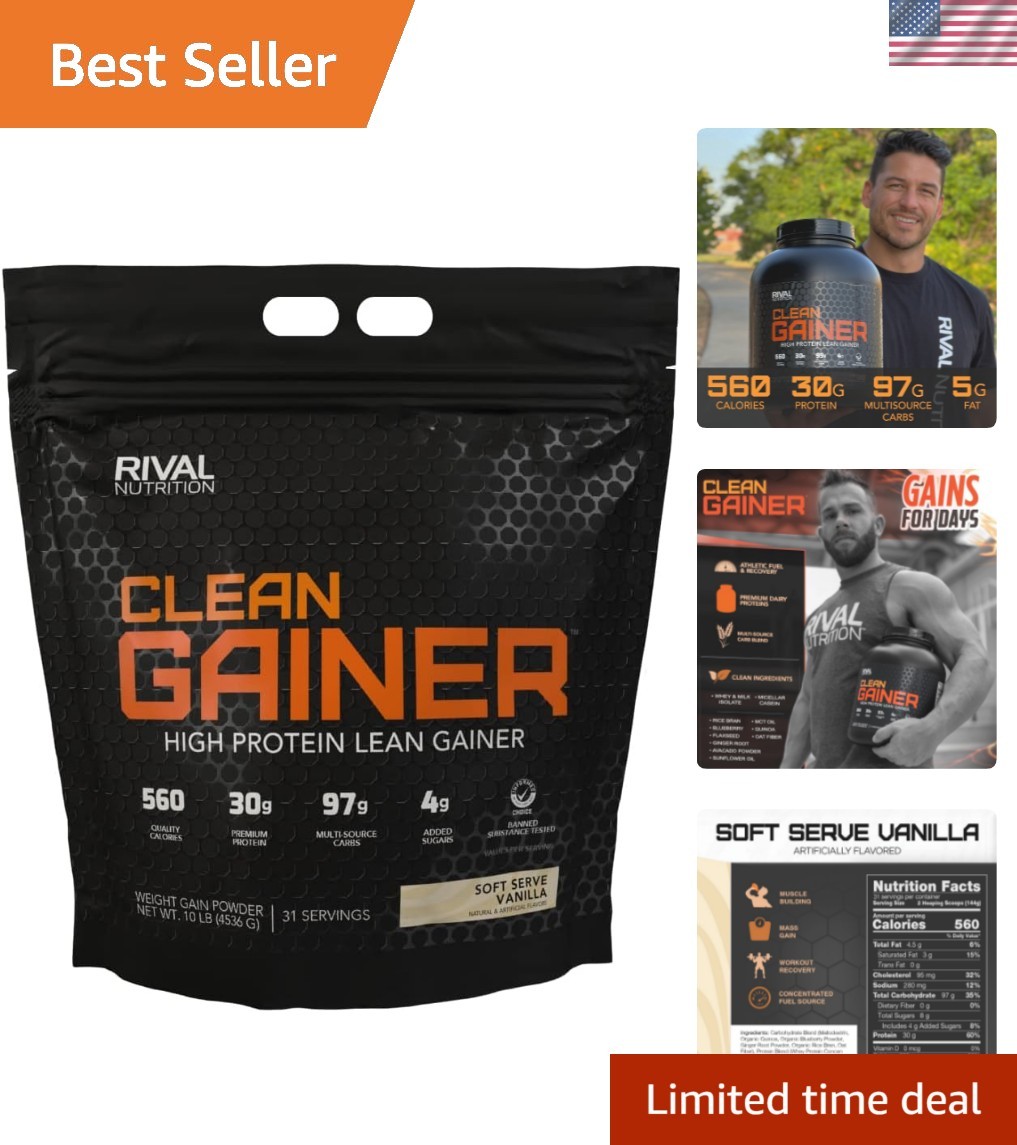 Clean Gainer – 10 lbs Soft Serve Vanilla: Muscle Building Protein