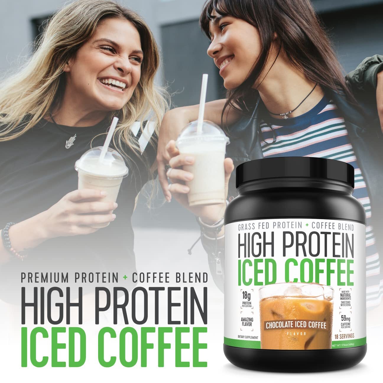 High Protein Coffee Keto Friendly 18g of Protein 2g Carbs Natural Ingredients…
