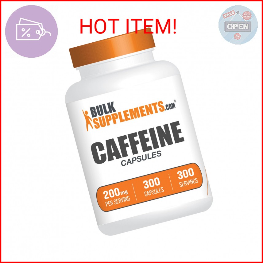 BulkSupplements.com Caffeine Capsules – Caffeine Supplements, Caffeine Pills 200