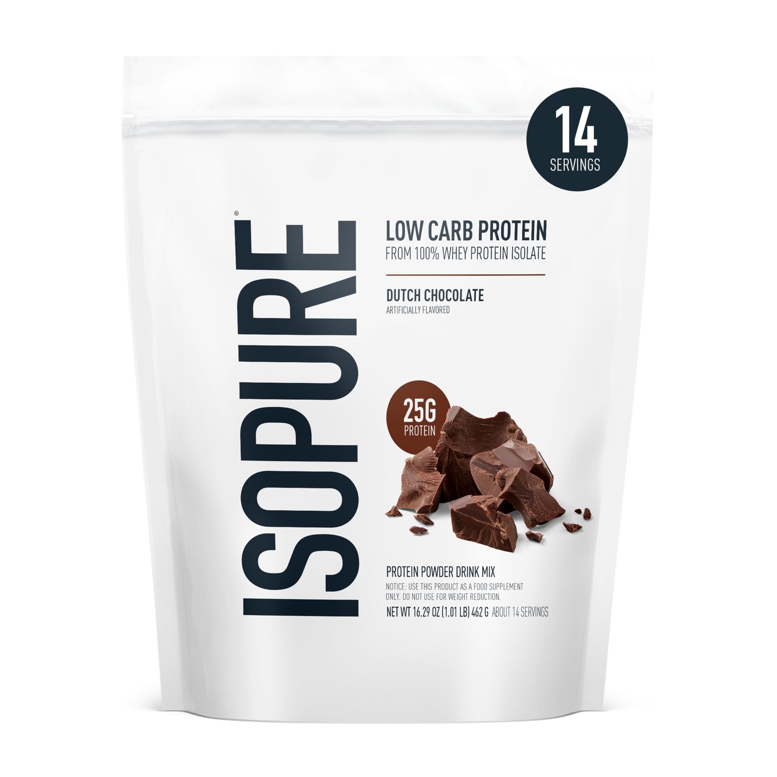 Isopure Low Carb 100% Pure Whey Isolate Protein Powder, Gluten Free, With Vit…