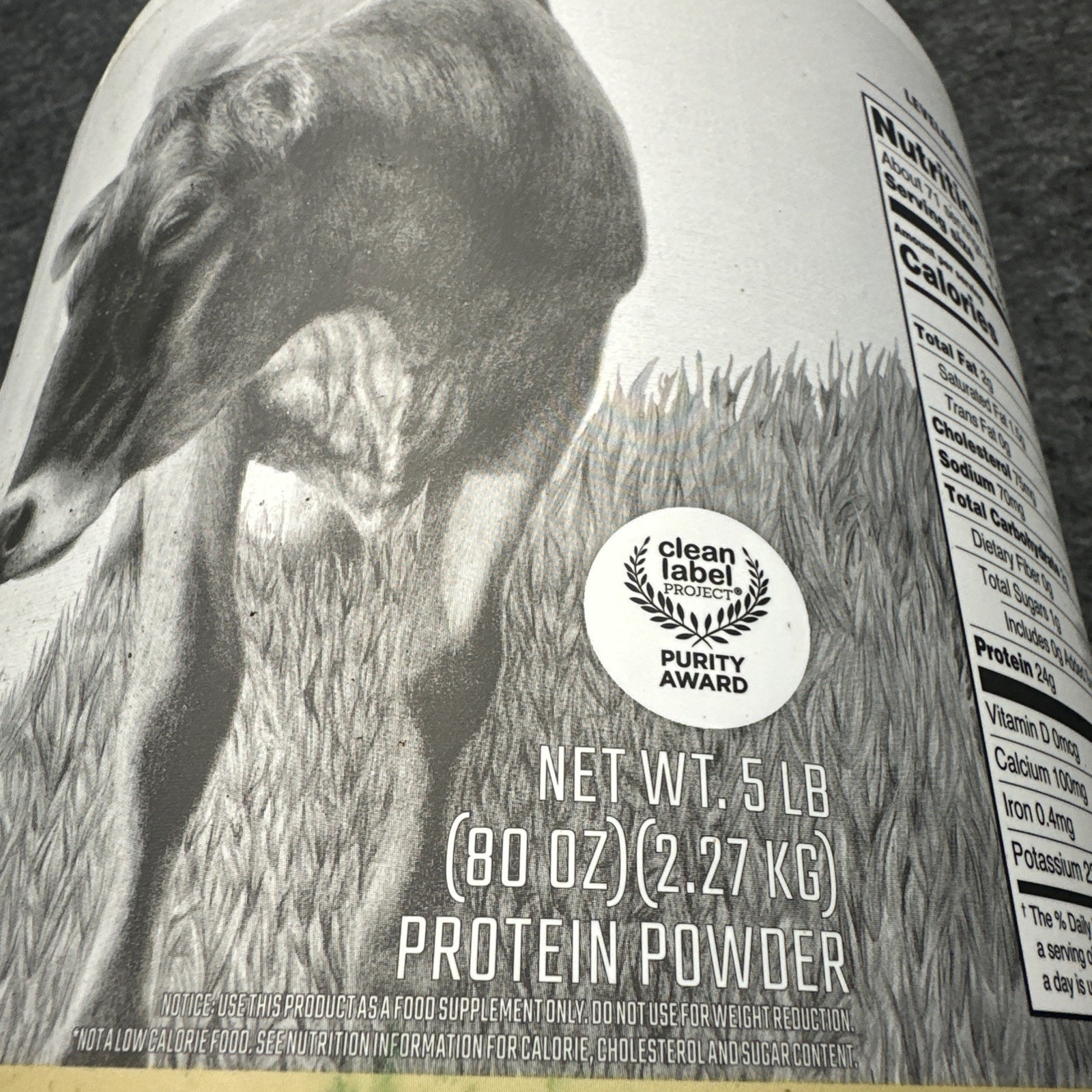 Levels Whey Grassfed Protein Powder, Cappuccino, 5 lb, 24g Protein Bb 4/2027