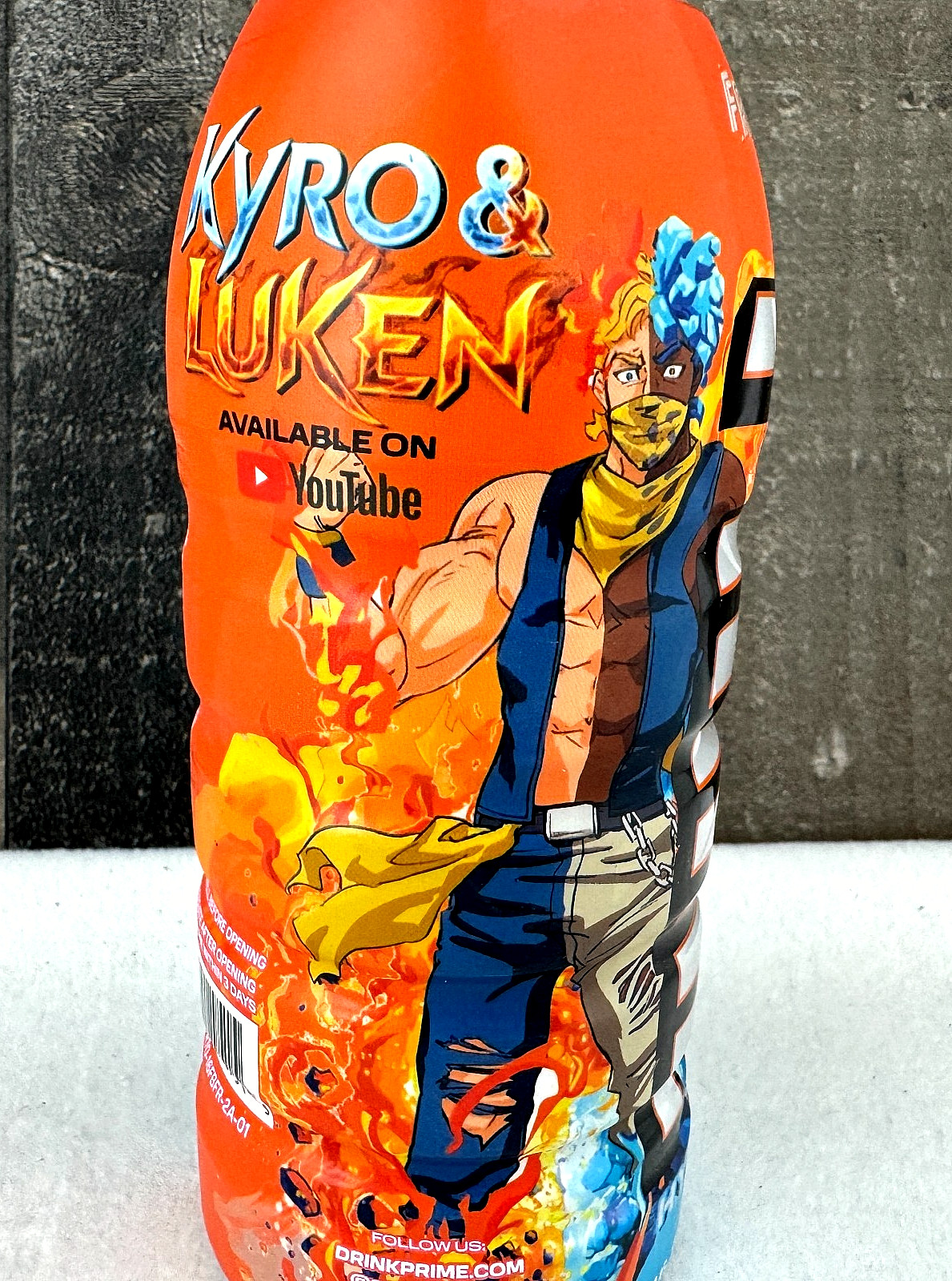 Prime Hydration Drink Frostbite Fusion Limited Edition Kyro Luken YouTube Anime