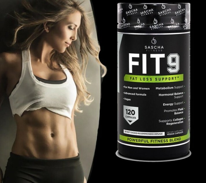 2 Pack Fit 9 Sascha Fitness Fat Loss Support. 100% Original Combo 240 capsules