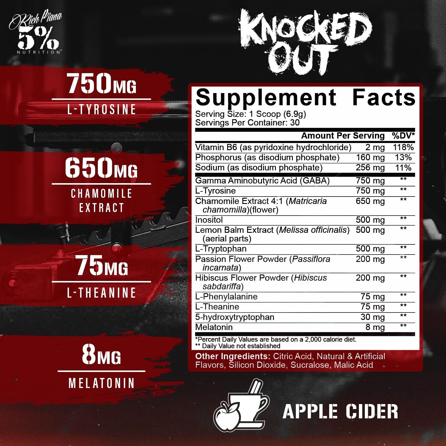 5% Nutrition Rich Piana Knocked Out Natural Sleep Aid | Post-Workout Recovery…
