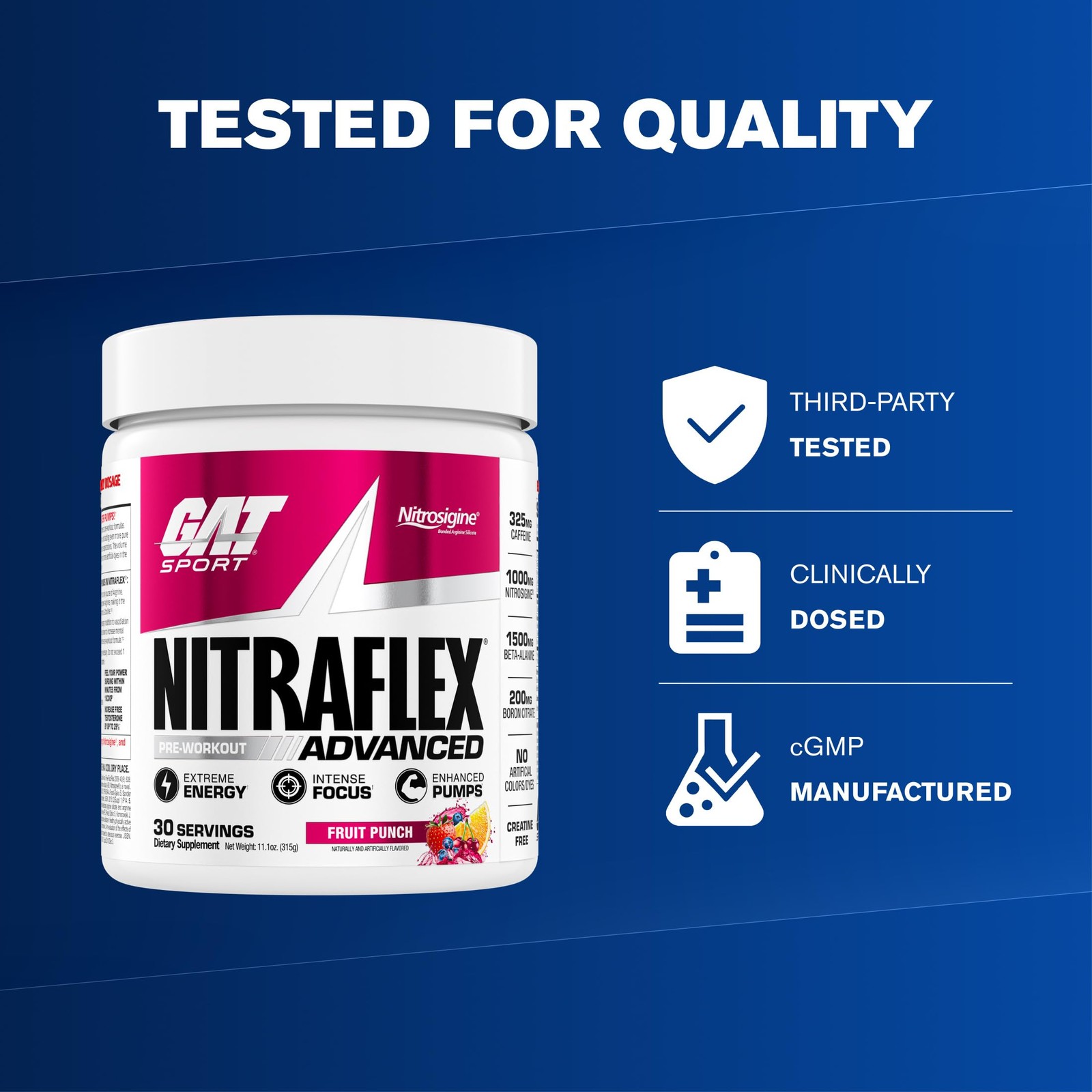 Nitraflex Advanced Pre-Workout Powder – Energy Drink Mix – Supports Healthy B…