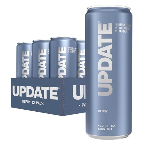 Energy Drink Pack, Caffeine Free, Zero Sugar, No Jitters, No Crash, Berry