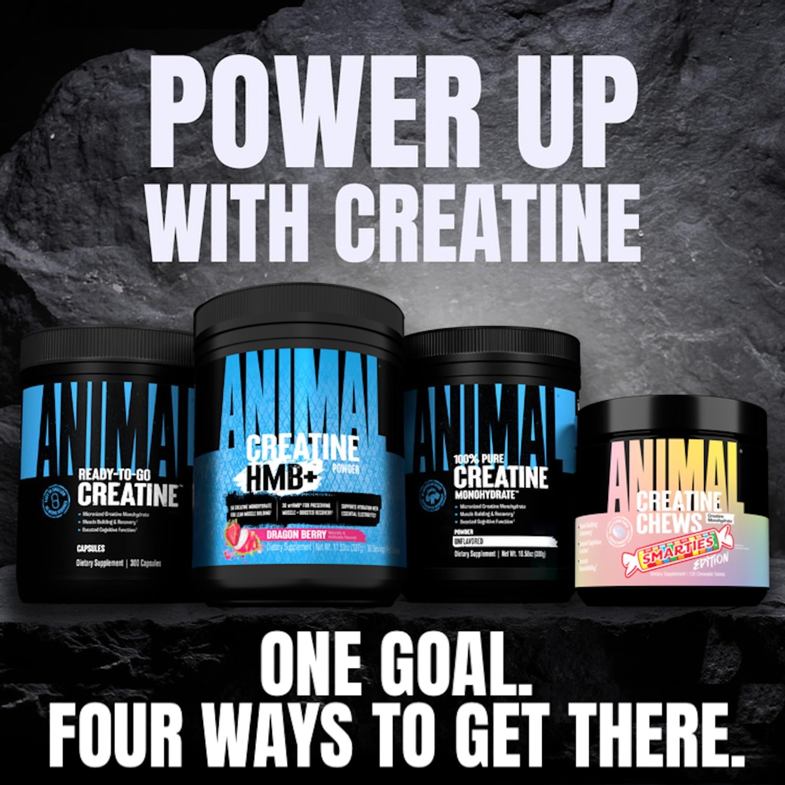 Creatine HMB Powder with Electrolytes – 5g Creatine + 3g myHMB for Recovery – 5