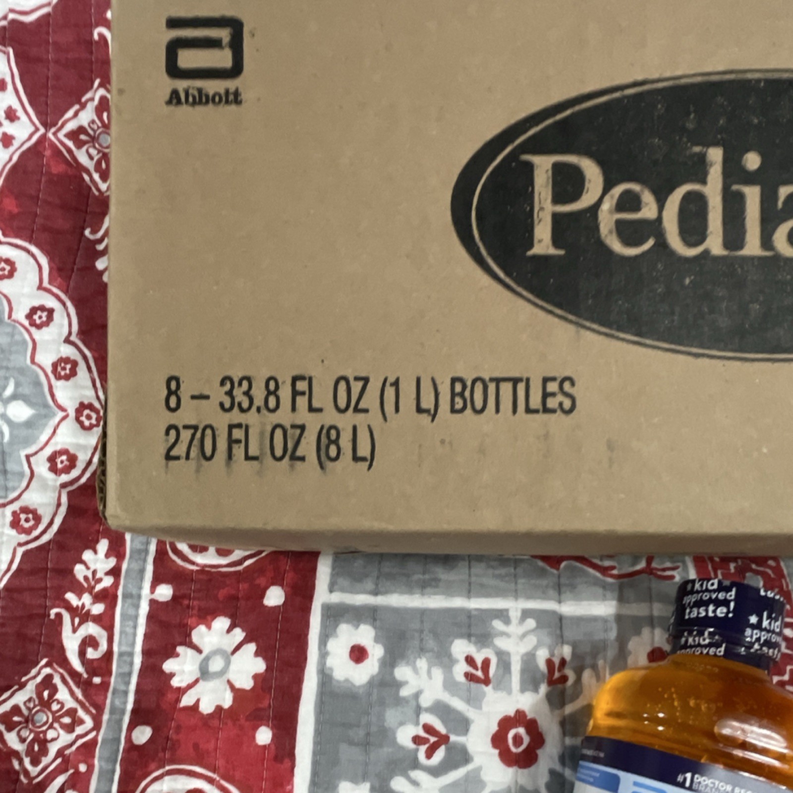 Pedialyte Electrolyte Solution Mixed Fruit 33.8 fl oz with Zinc (8 Pack)