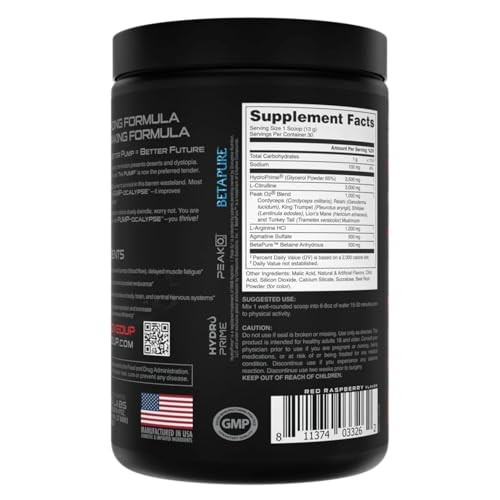 Bucked Up Pump-ocalypse Blood Raz preworkout exp 02/27