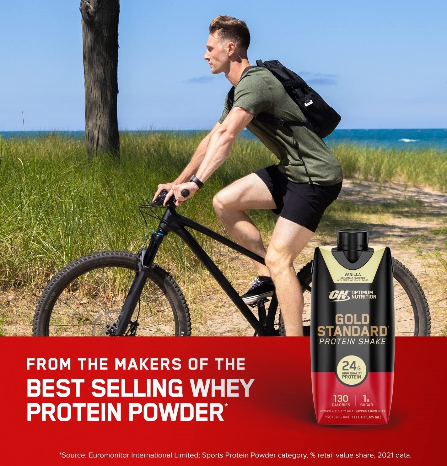Optimum Nutrition Protein Shake Vanilla 24g Protein 12 Pack 11 Fl Oz