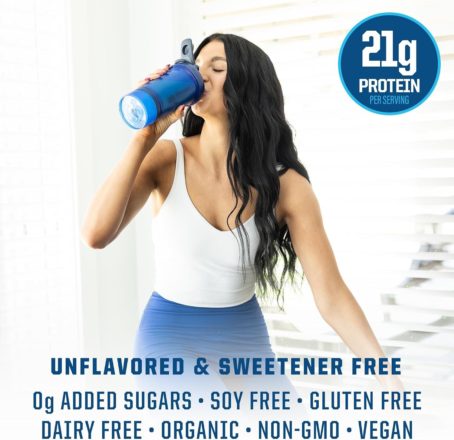 Organic Unflavored Warrior Blend Performance Protein, 15.07 OZ