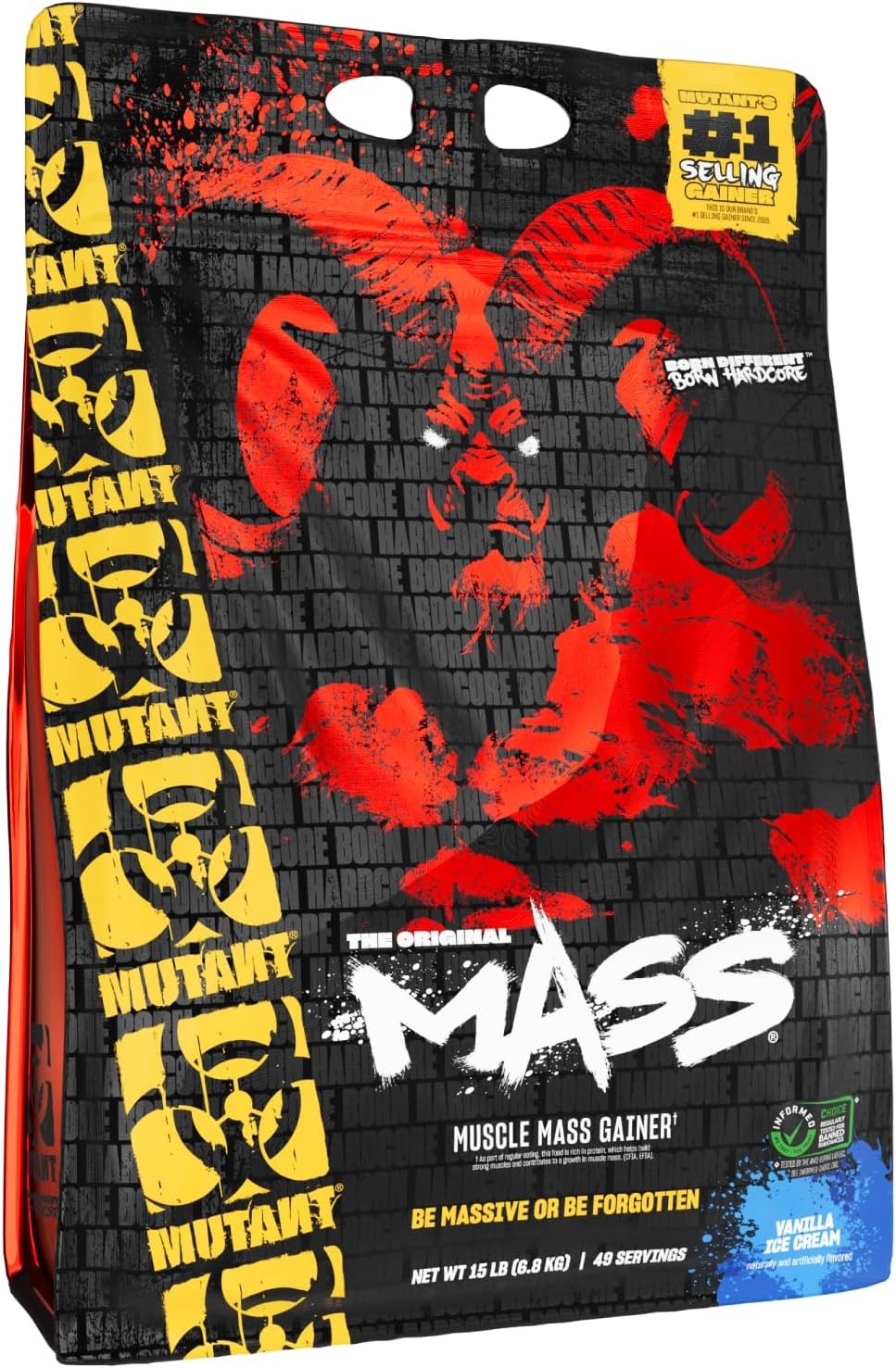 Mutant Mass Gainer Protein Powder Vanilla 15lb High Calorie