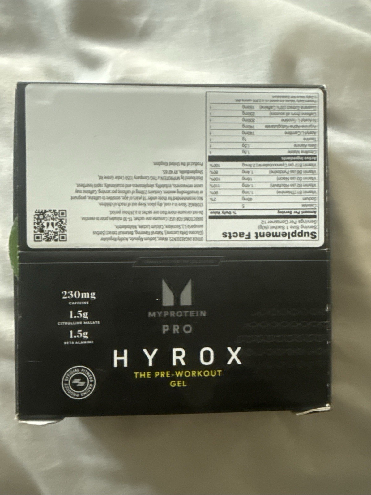 MYPROTEIN HYROX THE PRE-WORKOUT GEL 12-Count Lot (1.7oz each)