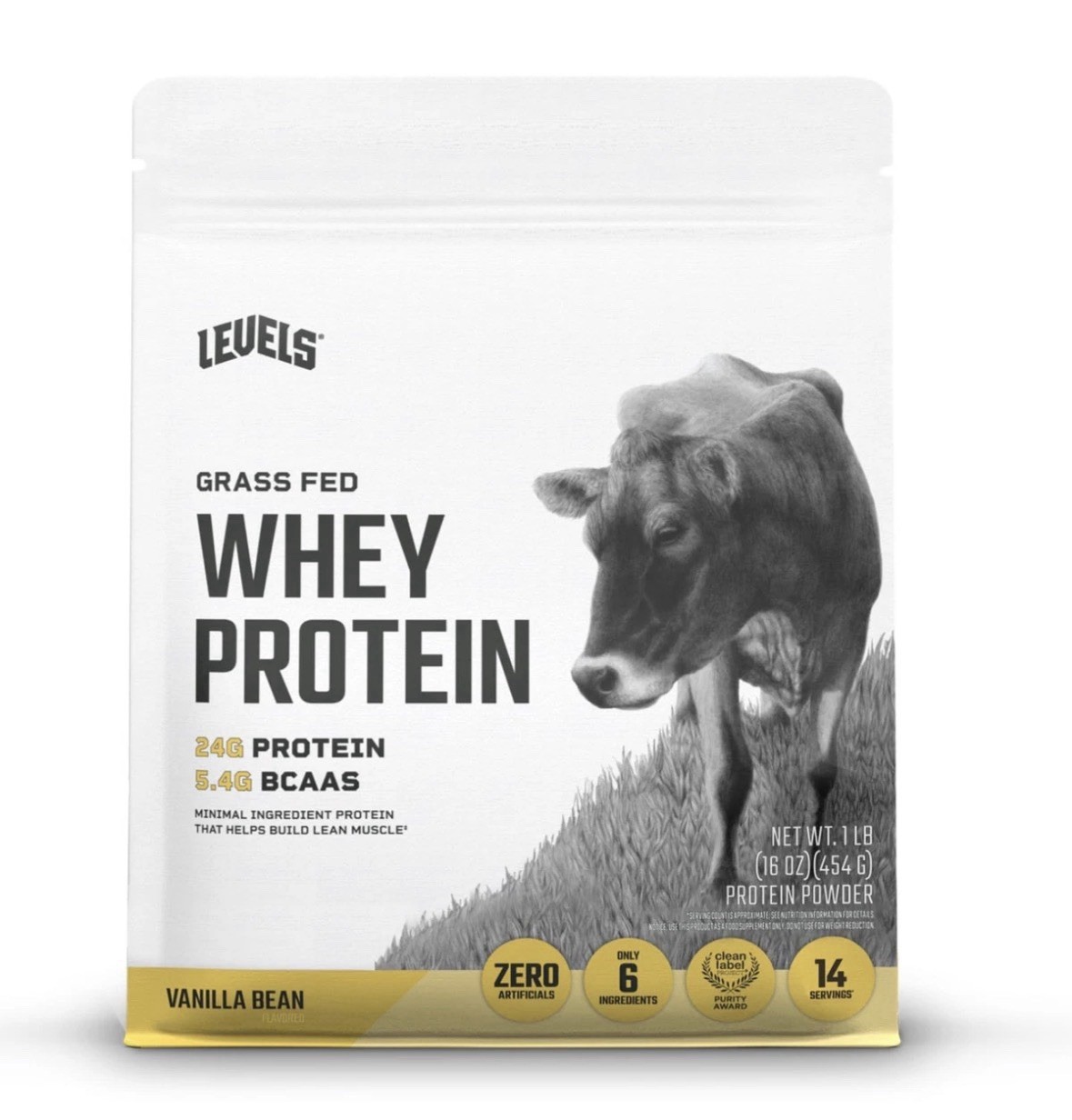 Levels Grass Fed Whey Protein Powder, No Artificials, 24G of Protein, Vanilla…