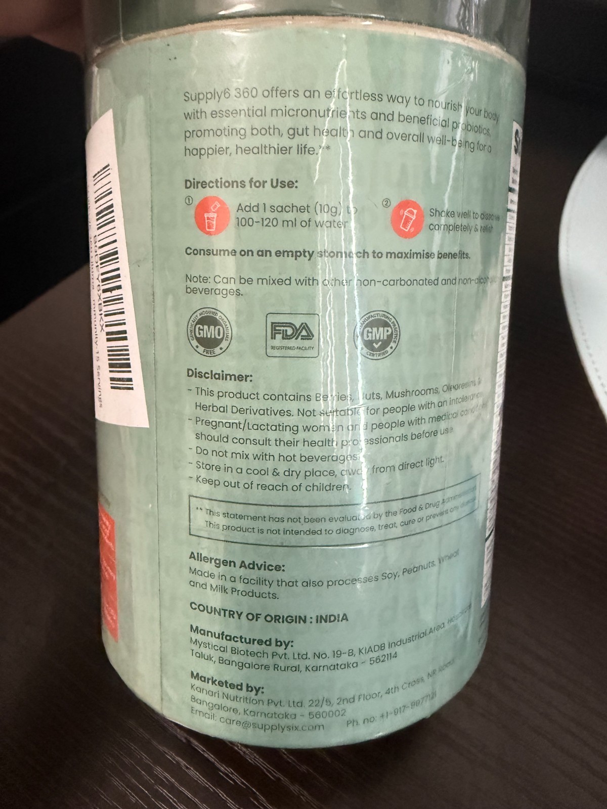 Supply6 360 All In One Nutrition Powder 10gm Each 15 Sachets