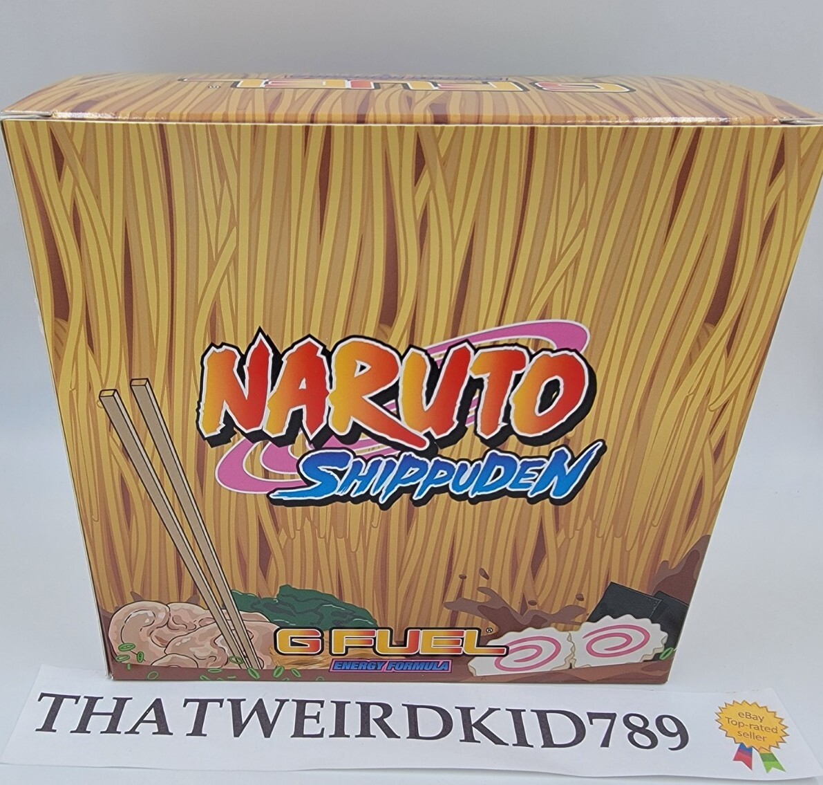 Naruto G Fuel Miso Ramen Collectors Box Tub Shaker Set In Hand Trusted Same Day