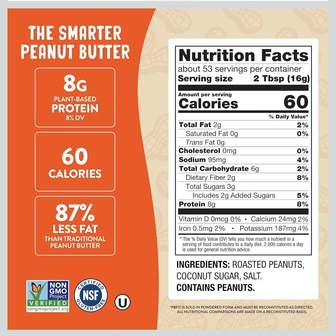 PB Fit Classic Roasted Peanut Butter Protein Powder ~ Shakes, Smoothies SEALED!