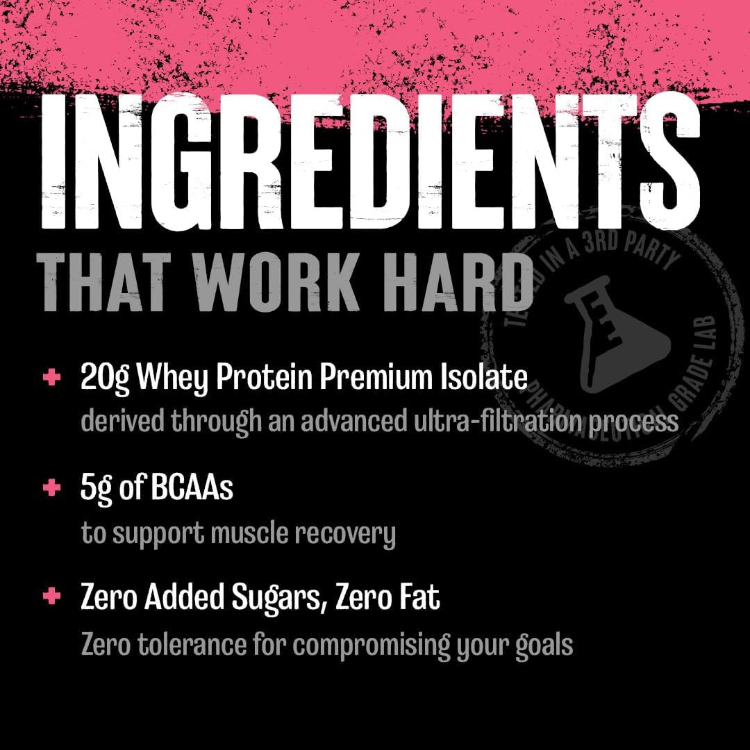 Clear Whey Isolate Protein Powder – Easy to Digest and Mix, 5G BCAA, Deliciously