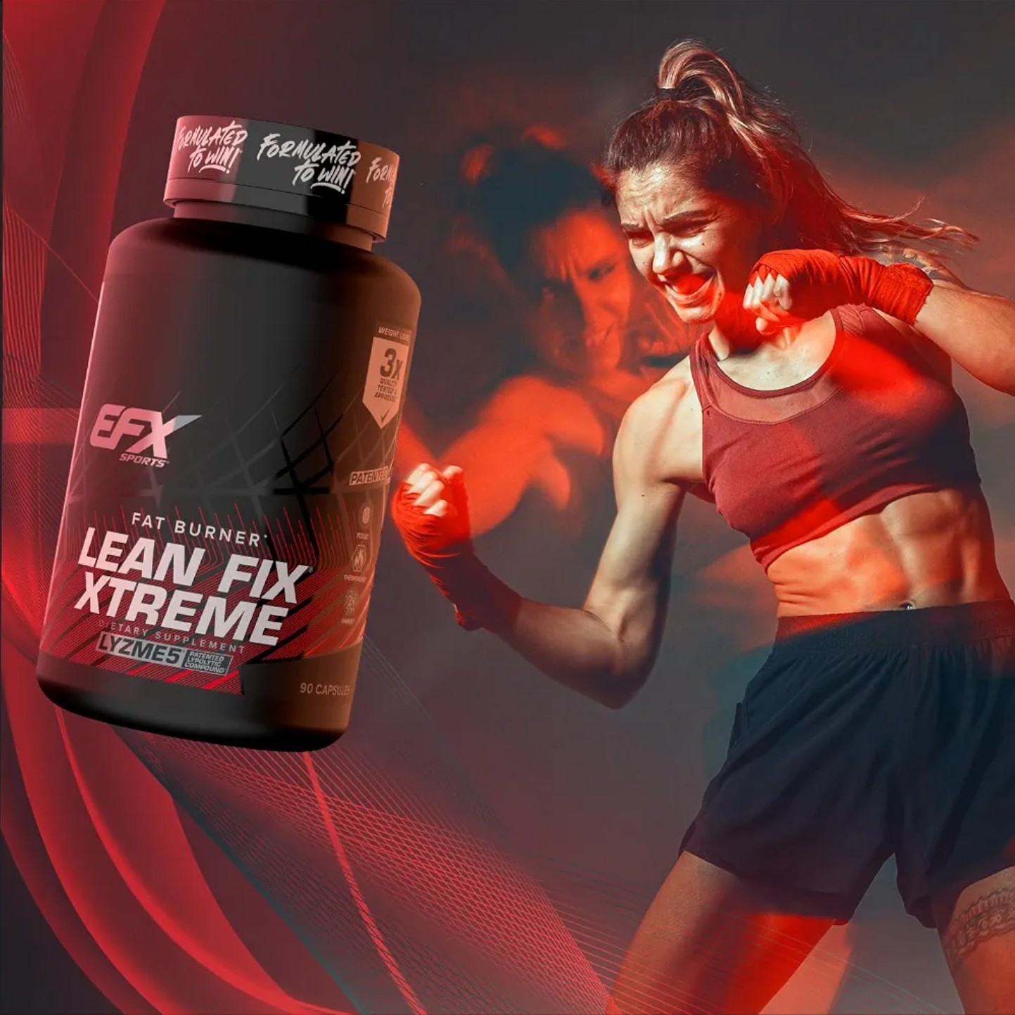 EFXSports LEAN FIX EXTREME Thermo Fat Burner 90 Caps (30 Servings) BEST BY 12/26