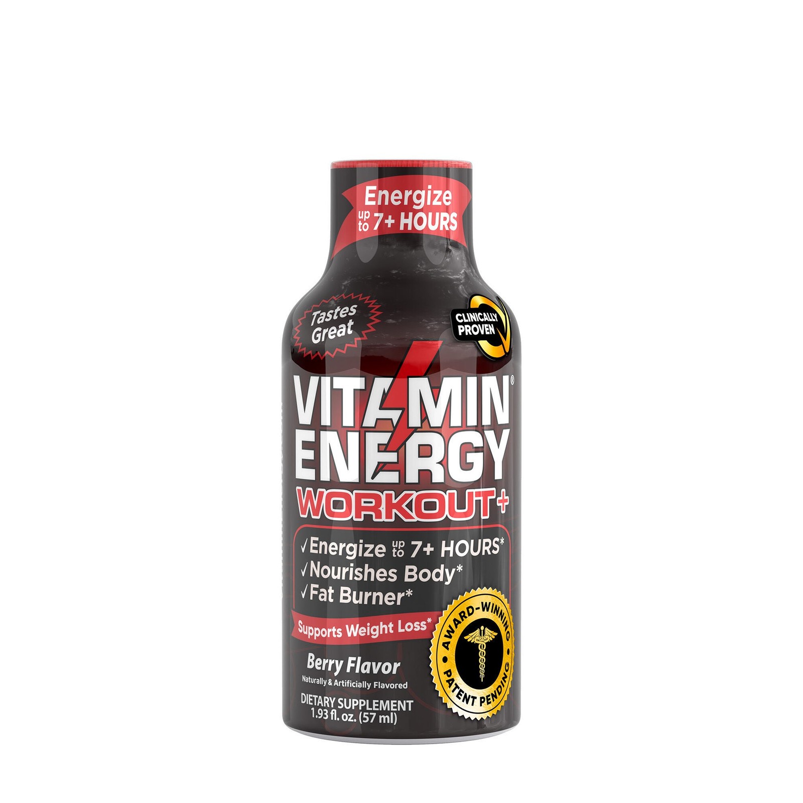 Workout+ – Berry – 1.93oz. (12 Pack)