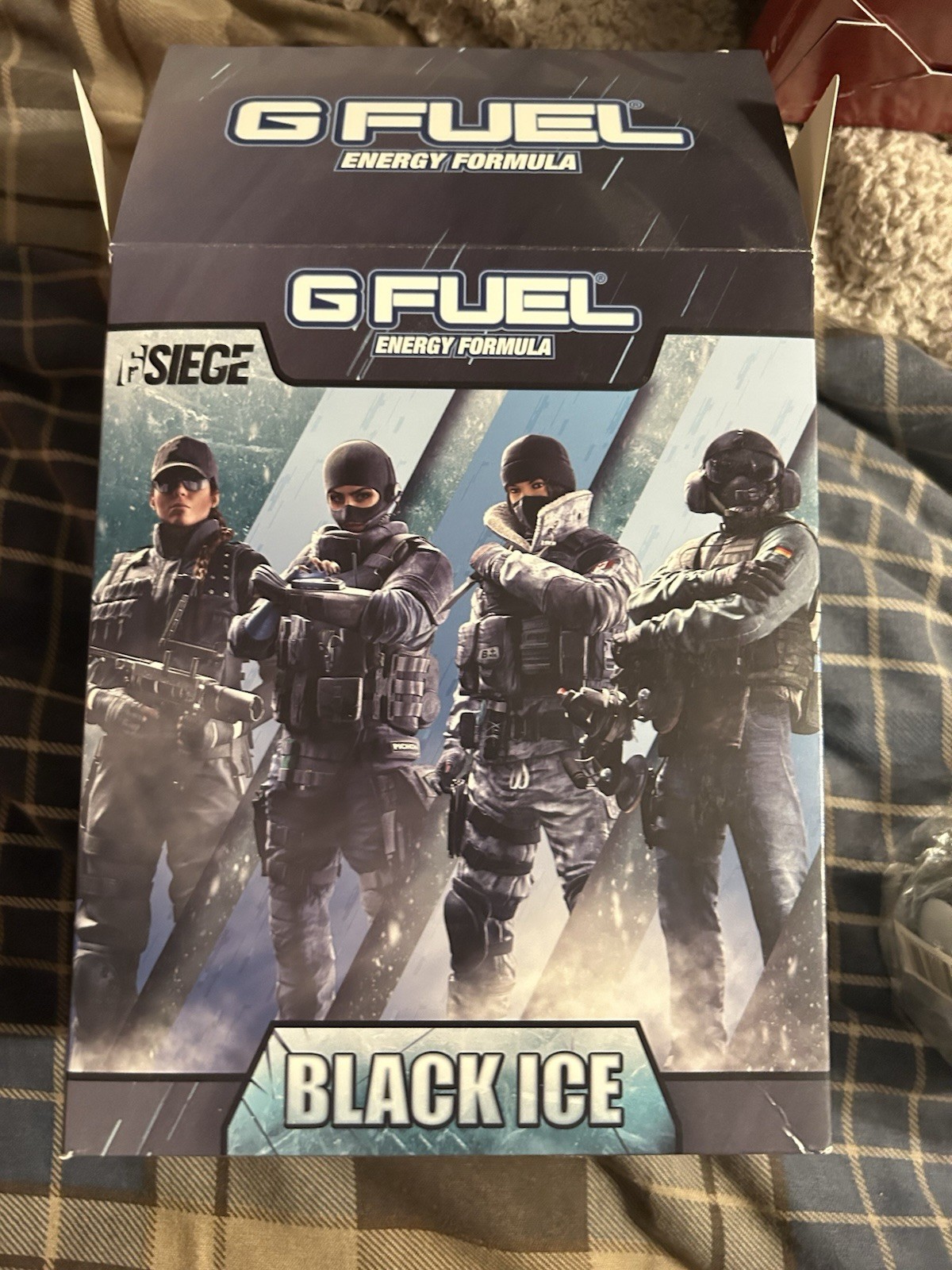 GFUEL Rainbow six Siege Collectors Box W/ Shaker And G FUEL Tub
