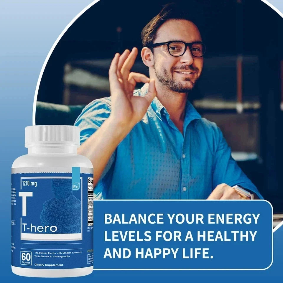 Essential Elements T-Hero Health Supplement Enhance Energy & Performance, FS!