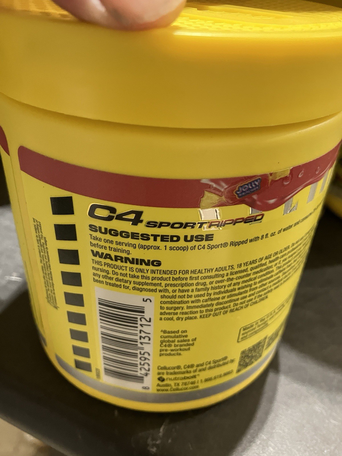 C4 Sport Ripped Pre Workout Powder Cherry / Jolly Rancher 9.5oz ( Lot of 12 )