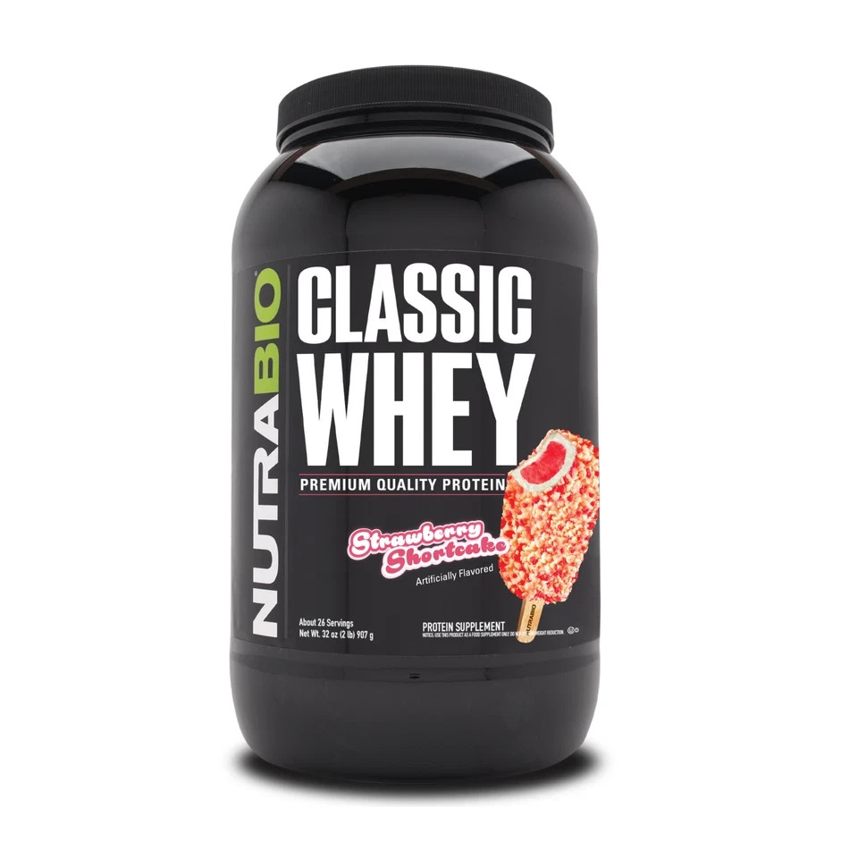 NUTRABIO CLASSIC WHEY 2LB – STRAWBERRY SHORTCAKE